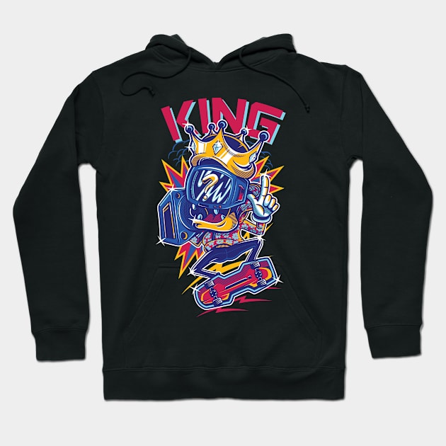 King radio Hoodie by Southwengker